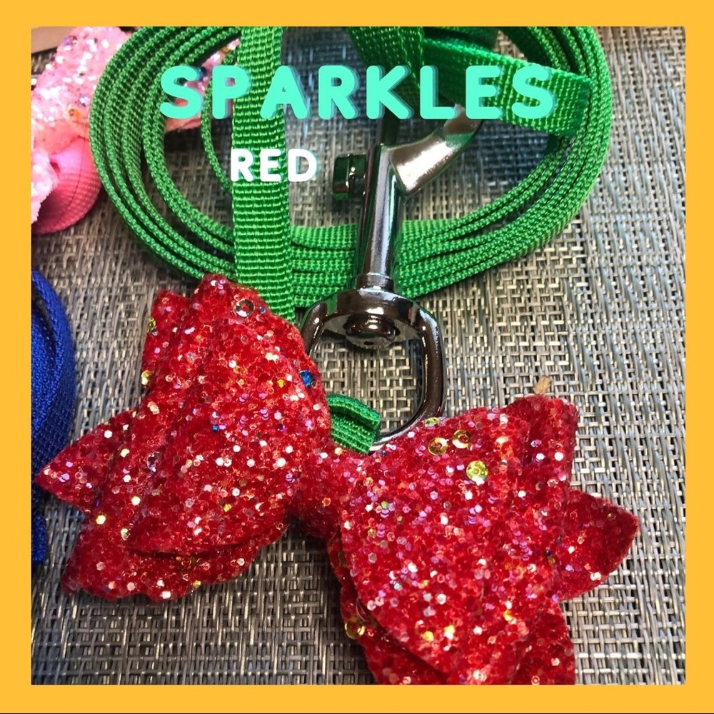 #14 🐾 Dog Leash and Detachable Bow Set in Sparkles 🐾 - Picture 7 of 16